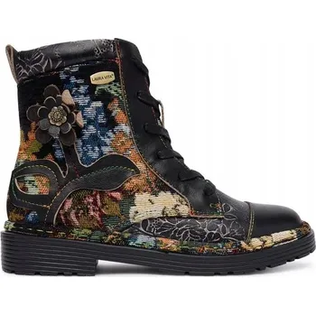 Dámské kozačky LAURA VITA ELEGANTNÍ KOTNÍKOVÉ BOTY TRAPERY KOŽENÉ 36 DC693