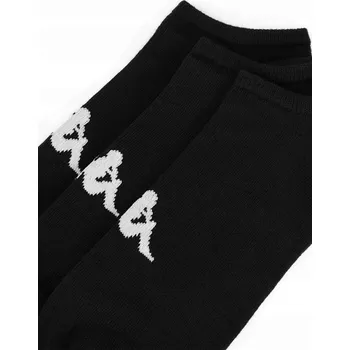 Pánské ponožky Kappa ponožky krátké unisex černé Z4441 AW24 (3-PACK)