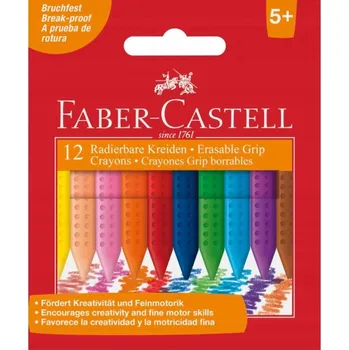 Pastelka Voskovky Faber-Castell Grip trojúhelníkové, 12 barev