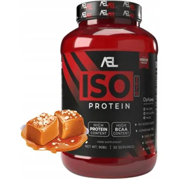 Protein Protein All Sports Labs izolát WPI prášek 908 g příchuť slaný karamel