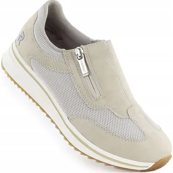 Dámské polobotky Polobotky RIEKER-L5854-62 béžová r39