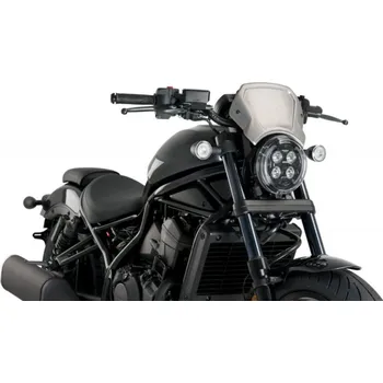 Plexi štít PUIG FRONTAL PLATE 20822P stříbrný hliník pro HONDA CMX 1100 Rebel