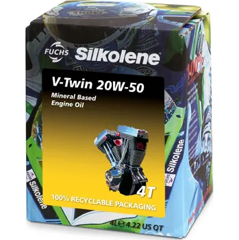 Motorový olej Motorový olej SILKOLENE V-TWIN 20W-50 MINERAL 4 l pro KAWASAKI Vulcan S 650