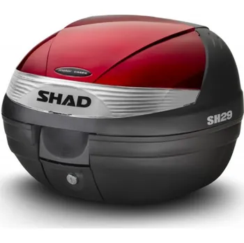 Zavazadlo na motocykl Vrchní kufr na motorku s barevným krytem SHAD SH29 červená pro KTM Adventure 890 /R/L
