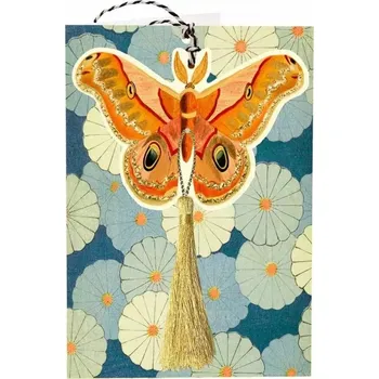 Obraz Přání B6 a přívěsek s obálkou - Oranžový motýl