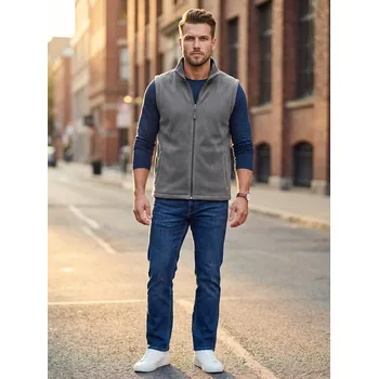 Dámská vesta Unisex vesta fleece ALTISPORT NoPrint NP/ALU815 OCELOVĚ ŠEDÁ XXXL