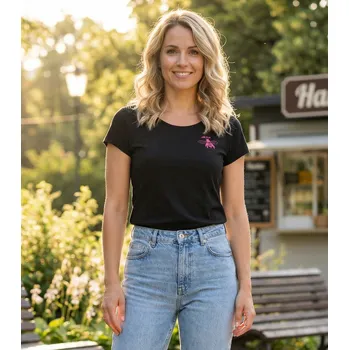 Dámské tričko Dámské triko ALTISPORT ALW153122 ČERNORŮŽOVÁ XS