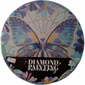 Diamantové malování Diamantová mozaika, diamantové vyšívání, diamond painting - motýl