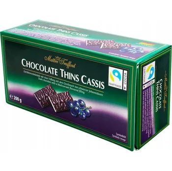 Čokoláda Čokoládové bonbóny s černým rybízem 200 g