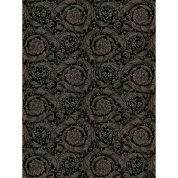 Tapeta A.S. Création | Vliesová tapeta na zeď Versace 6 79135-2 | 0,53 x 10,05 m | černá, šedá + Černá, šedá vliesová tapeta na stěnu 791352 v rozměru 0,53 x 10,05 m