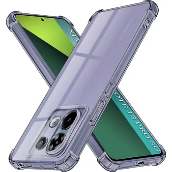 Pouzdro na mobilní telefon Techsuit - nárazuvzdorný průhledný silikon - Xiaomi Redmi Note 13 Pro 5G - Smoke Black