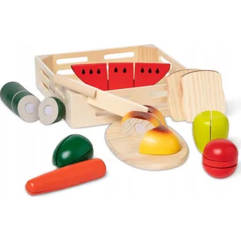 Dřevěná hračka Melissa And Doug Dřevěné jídlo 25 dílů 10487