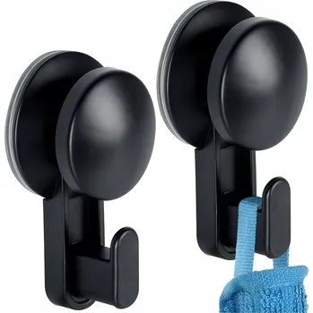 Věšák Černý háček s přísavkou, 5,5 cm, 2 ks