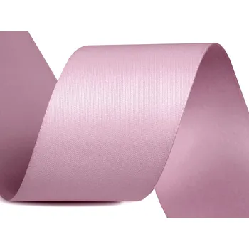 Stuha Atlasová hedvábná stuha oboulící šíře 40 mm matná, střední, 619 starorůžová