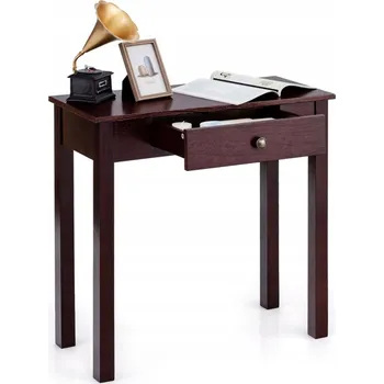 Konferenční stolek Konzolový Stolek Costway odstíny hnědé matné 71 x 71 x 30 cm