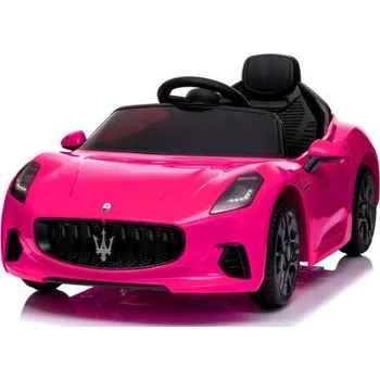 Dětské elektrovozidlo Maserati GranTurismo RŮŽOVÉ Auto na akumulátor EVA Kůže dálkové ovládání Lithium-iontová baterie