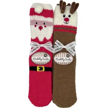 Dárkově balené vánoční protiskluzové ponožky Taubert (Vánoční protiskluzové ponožky Taubert 1 pár Červená UNI)