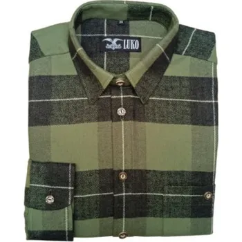 Pánská košile Myslivecká košile Luko flanelová 39 barva zelená