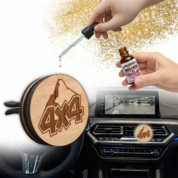 Vůně do auta Osvěžovač vzduchu do auta 4x4 | Dřevěný difuzér do mřížky ventilace