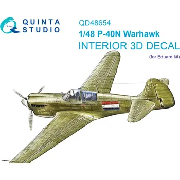 Plastikový model Quinta studio 1/48 P-40N Warhawk 3D-Print&col.Interior (EDU)