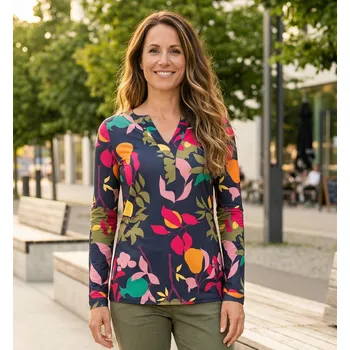 Dámské tričko Dámské triko KIXMI ROWENA TMAVĚ MODRÁ M