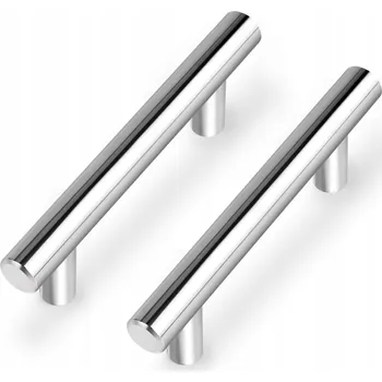 Obraz Chromované úchytky na skříňky a zásuvky, madla 150mm, 30ks