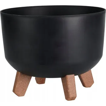 Květináč Květináč 18,7 plast černý