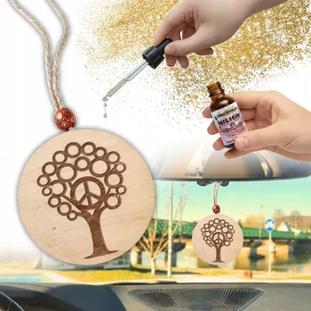 Vůně do auta Sada - Vůně do auta STROMEK MÍRU + parfém | Osvěžovač vzduchu do auta