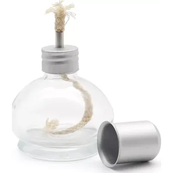 Masáž Skleněný lihový kahan s uzávěrem a knotem 100ml