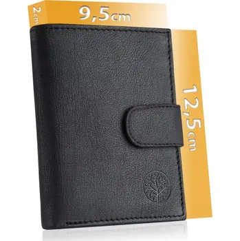Peněženka Betlewski peněženka z pravé kůže černá - muž