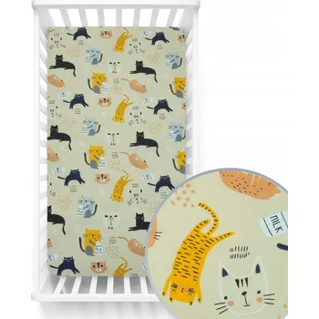 Prostěradlo PROSTĚRADLO DO POSTÝLKY 140x70 cm BAVLNA Kerstin