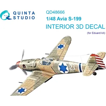 Plastikový model Quinta studio 1/48 Avia S-199 3D-Print&col.Interior (EDU)