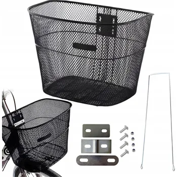 Košík na láhev Přední košík na kolo Gearox KOŠÍK NA KOLO S DRŽÁKEM PEVNÝ černý