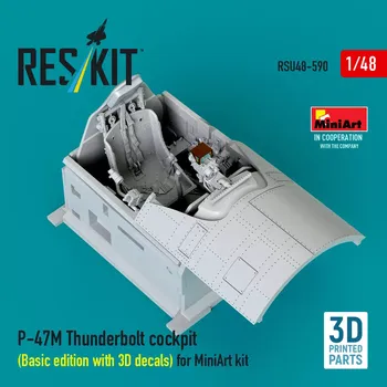 Plastikový model Reskit 1/48 P-47M Thunderbolt cockpit Basic (MINA)