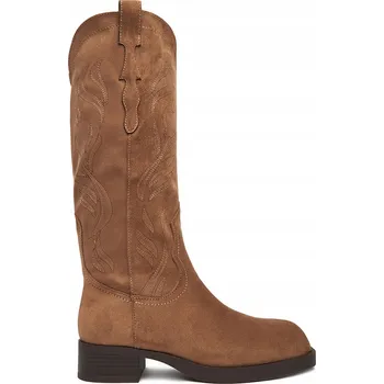 Dámské kozačky Jenny dámské kozačky nad koleno na blokovém podpatku, velikost 40