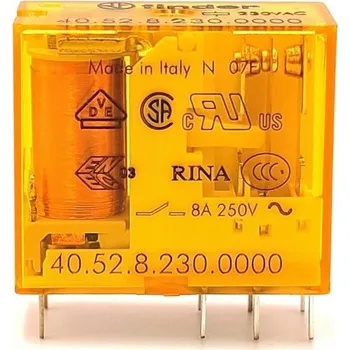 Relé Elektromagnetické relé Finder 2CO, 230VAC, 8A/250VAC 40.52.8.230.0000