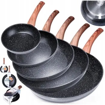 Pánev Granitová pánev Vilde sada 5 ks 16/20/24/28/32 cm hnědá