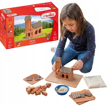 ostatní stavebnice Stavebnice Kostky Cihly Teifoc Kostel 70 dílků