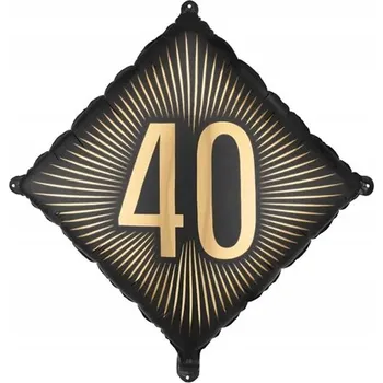 Balónek Fóliový balónek "40", 46x46 cm, mix barev