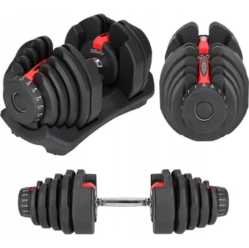 1x NASTAVITELNÁ JEDNORUČNÍ ČINKA MODERNÍ SYSTÉM NASTAVENÍ ZÁTĚŽE 5-40 KG