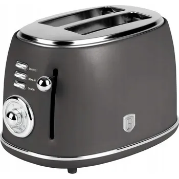 Topinkovač Berlinger Haus BH-9643 stříbrnošedý Toustovač 850 W
