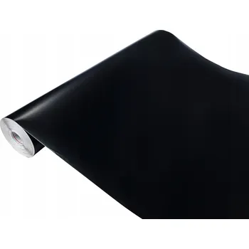 Tapeta Nábytková fólie Černá Matná Fólie Samolepicí PVC Role 90x210cm