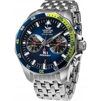 Hodinky Pánské hodinky Vostok Europe 6S21-225A708B Rocket N-1 s datumem