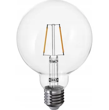 Žárovka IKEA LUNNOM LED žárovka E27 150 lm, kulatá, 9,5 cm