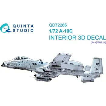 Plastikový model Quinta studio 1/72 A-10C 3D-Print&col.Interior (GWH)