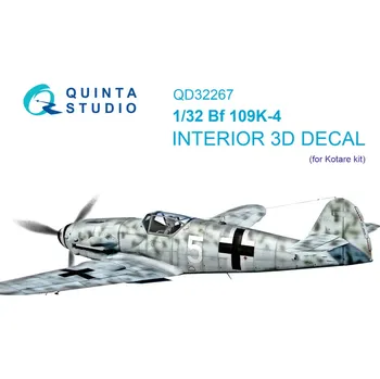 Plastikový model Quinta studio 1/32 Bf 109K-4 3D-Print&col.Interior (KOTARE)