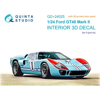 Plastikový model Quinta studio 1/24 Ford GT40 Mark II 3D-Print&col.Inter. (FUJI)