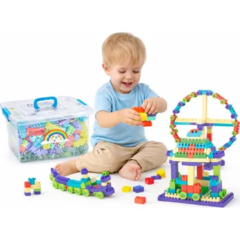 ostatní stavebnice VELKÁ SADA STAVEBNIC STAVEBNICE PRO DĚTI, 380 DÍLKŮ