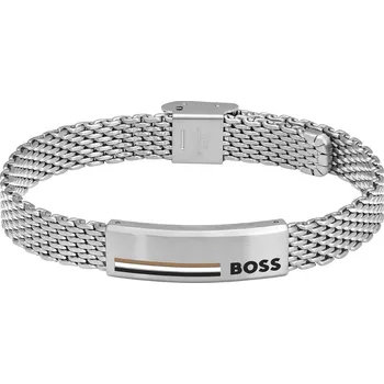 Náramek Stylový ocelový náramek Mesh 1580611 Hugo Boss