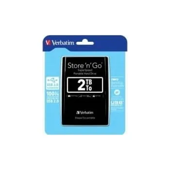 Externí pevný disk Externí HDD disk Verbatim Store 'n' Go 2TB Černý (53177)